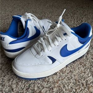 Nike Classic White and Blue Sneakers